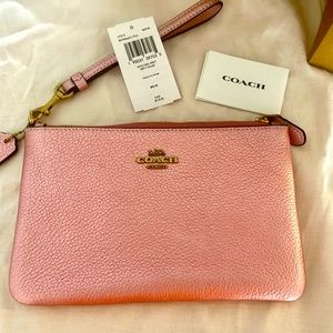 Coach pink wristlet